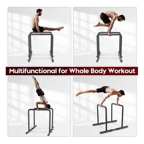 Adj Parallel Body Press Bar Stand - 130kg Safe