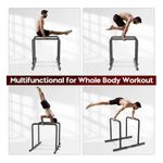 Adj Parallel Body Press Bar Stand - 130kg Safe