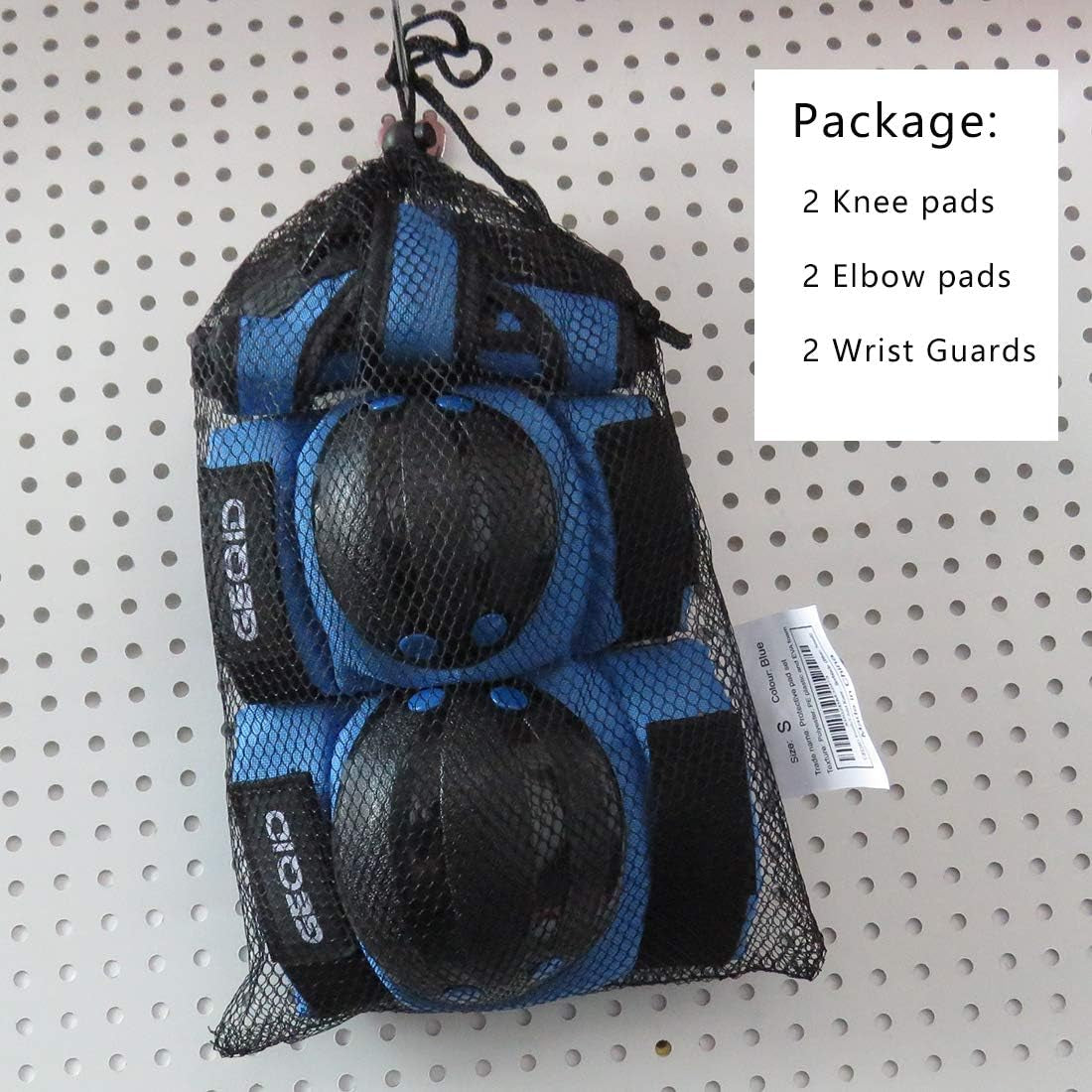 GEQID Adult/Youth Kids Knee Pads Elbow Pads Wrist Guards 3 in 1 Protective Gear Set for Skating Skateboard Inline Skates Rollerblade Bicycle Men or Women