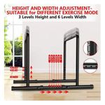 Adj Parallel Body Press Bar Stand - 130kg Safe